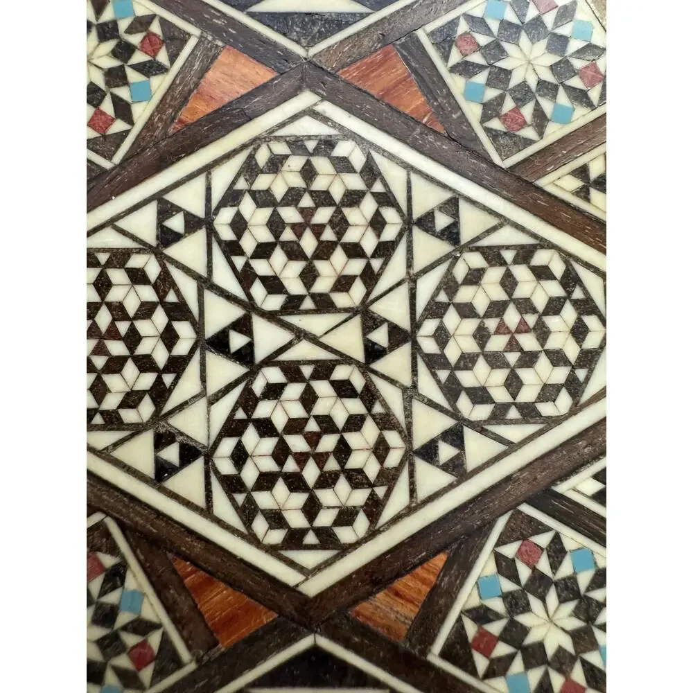 Vintage Persian Intricately Made Marquetry Trinket Box